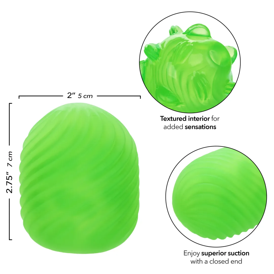 Pop Sock Textured Ultra Squishy Reversible Stroker - Green