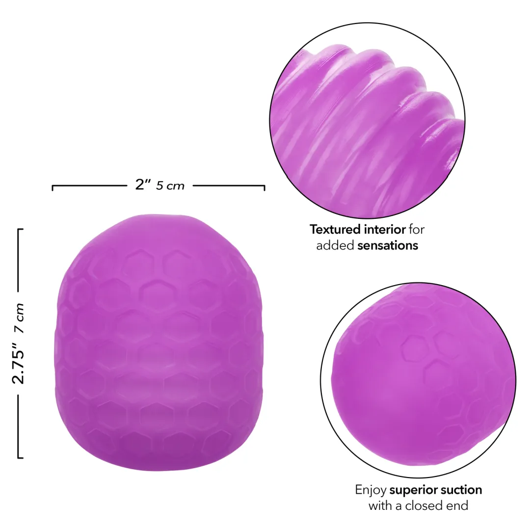Pop Sock Textured Ultra Squishy Reversible Stroker - Purple