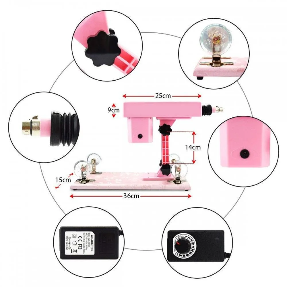 Powerful Sex Machine Gun with 8pcs Dildo Attachments