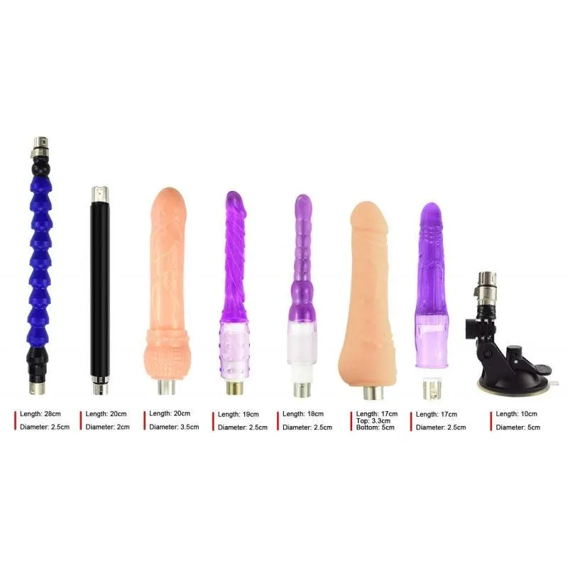 Powerful Sex Machine Gun with 8pcs Dildo Attachments