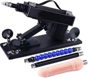 Powerful Sex Machine with 2 Extension Rod and Dildo