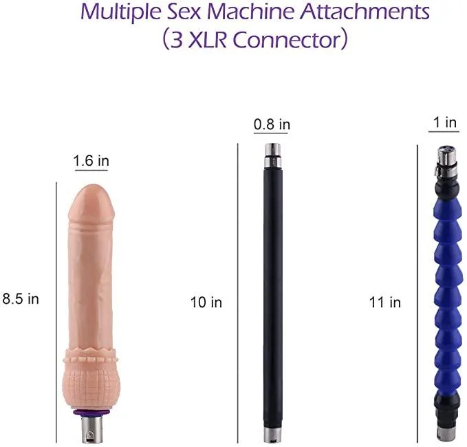 Powerful Sex Machine with 2 Extension Rod and Dildo