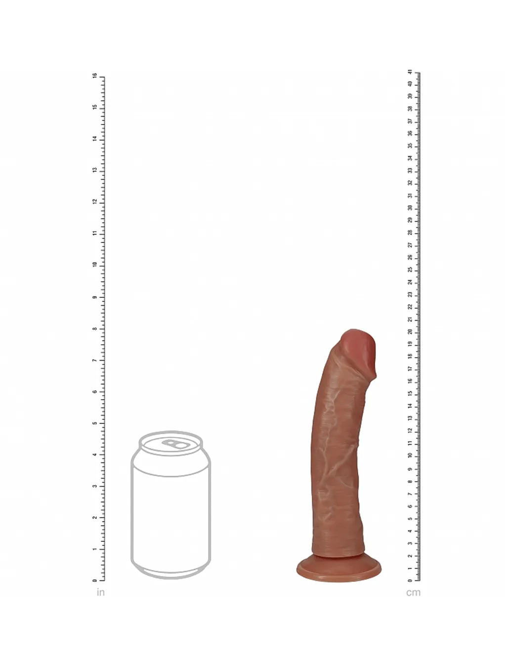 RealRock 8 Curved Vibrating Cock