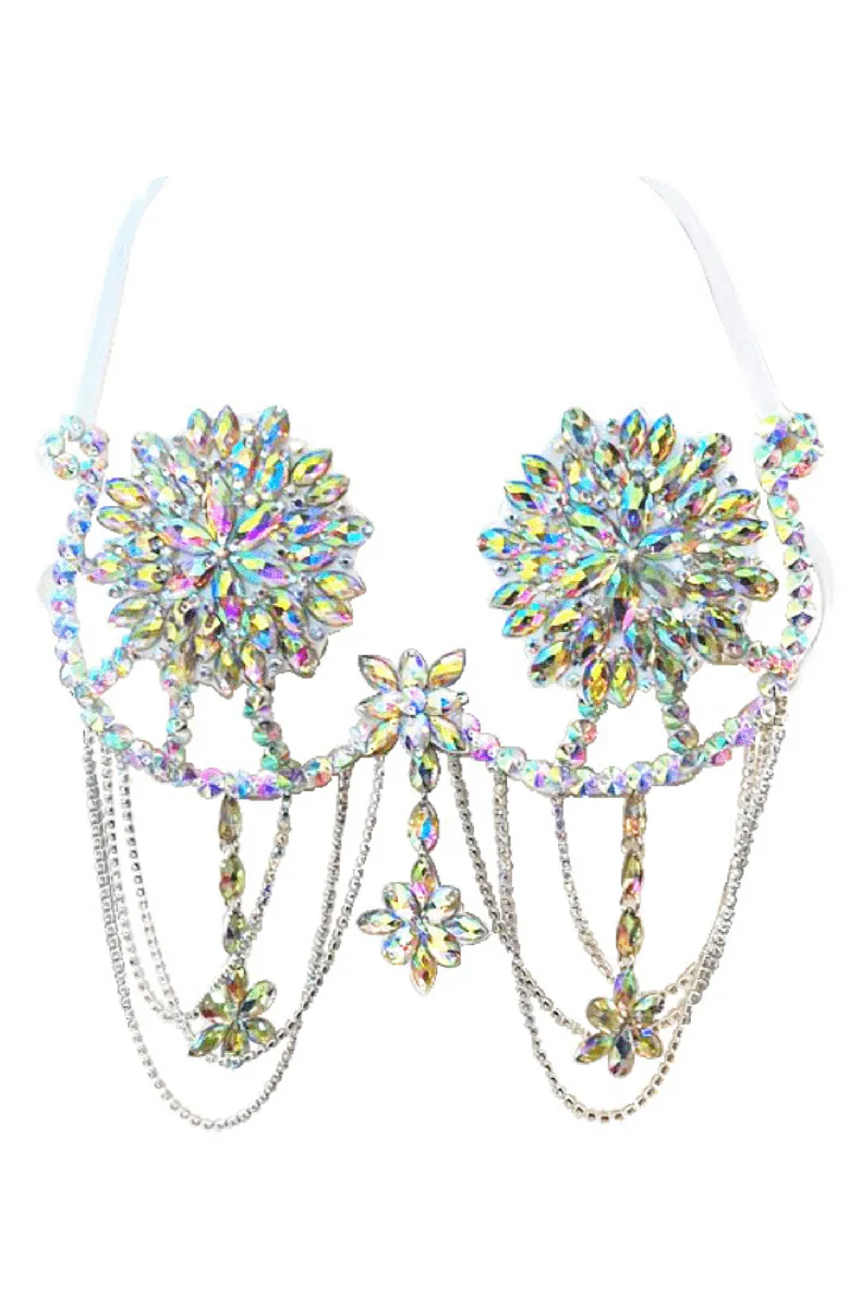 Rhinestone Carnival Bra