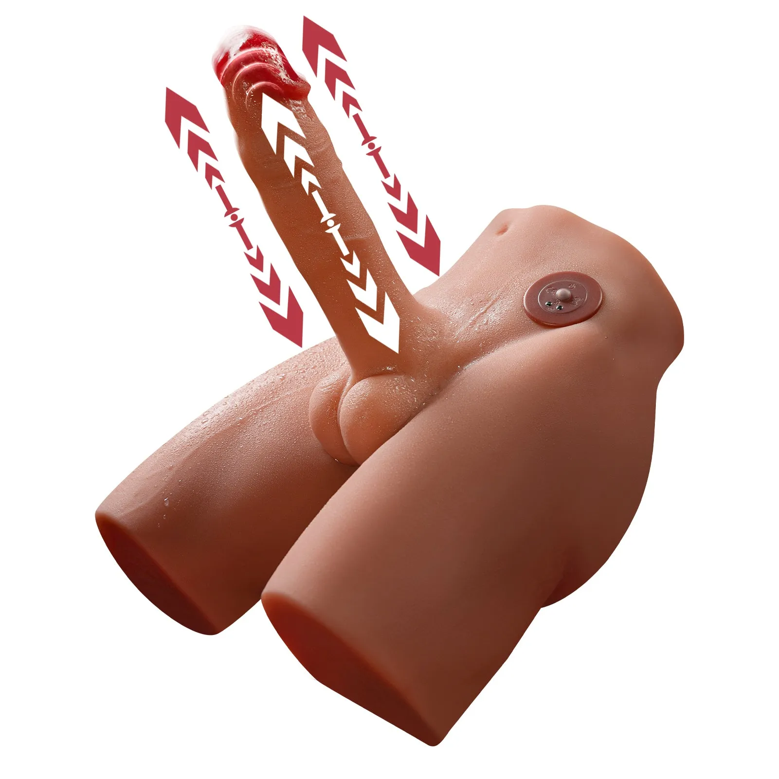 Rob Twin: 9.03lb Thrusting Vibrating Unisex Male Sex Torso