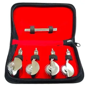 Rouge Garments Stainless Steel Silver 4 Set Bondage Pinwheel