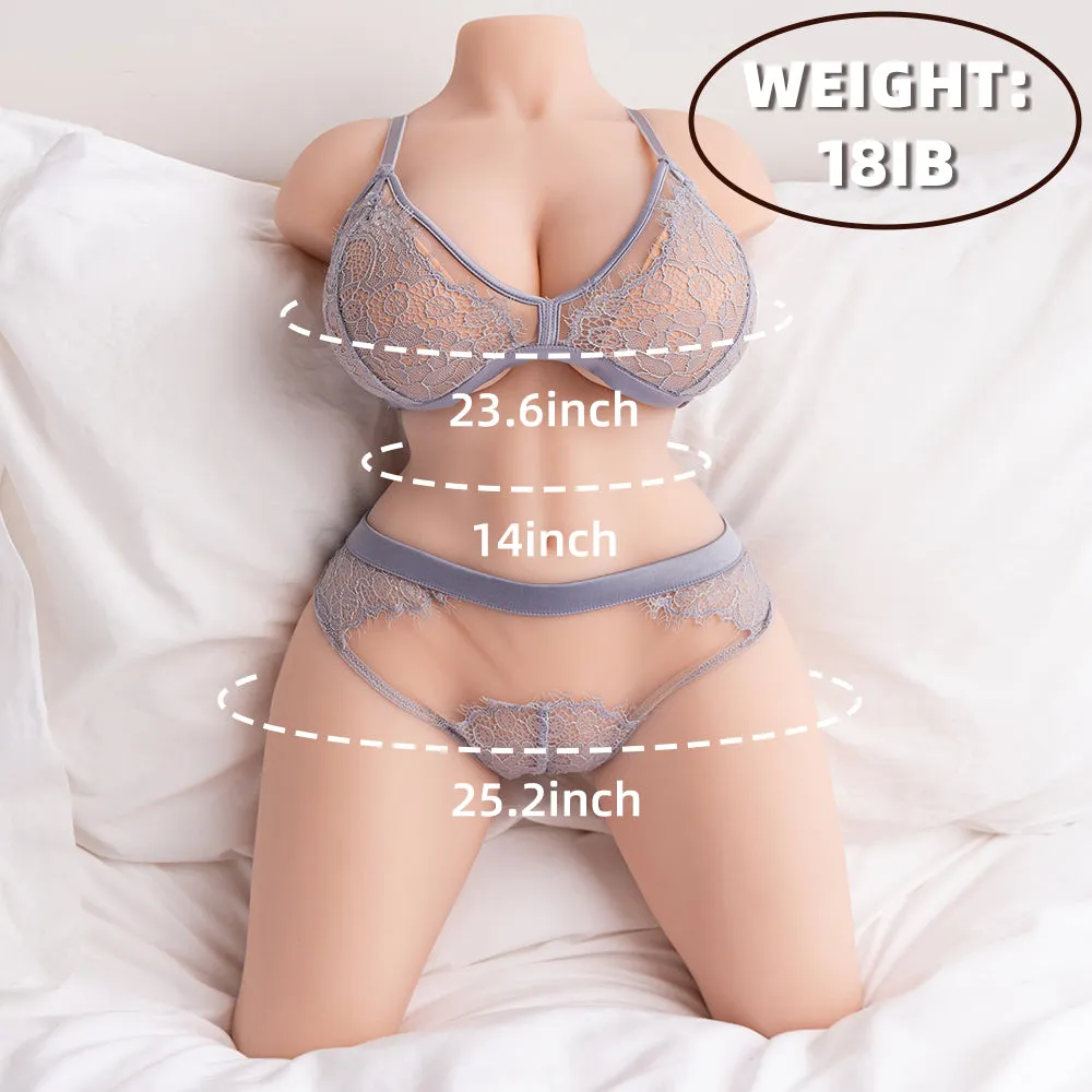 Sabrina(For EU Customers): 18lb Small Sex Doll with Legs for Beginners