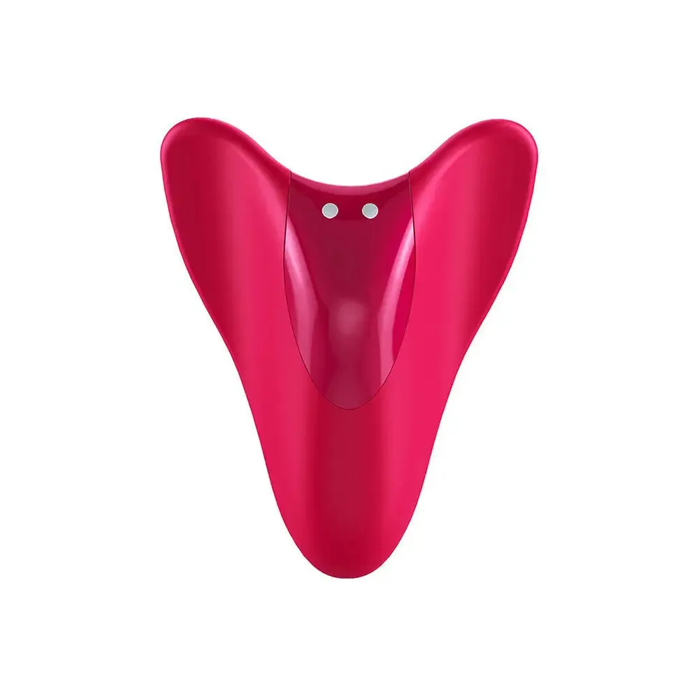 Satisfyer Pro Silicone Red Multi Speed Rechargeable Finger Vibrator