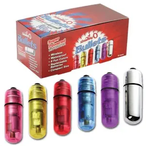 Set of 6 Multi-colour Powerful Bullet Vibrator Masturbators