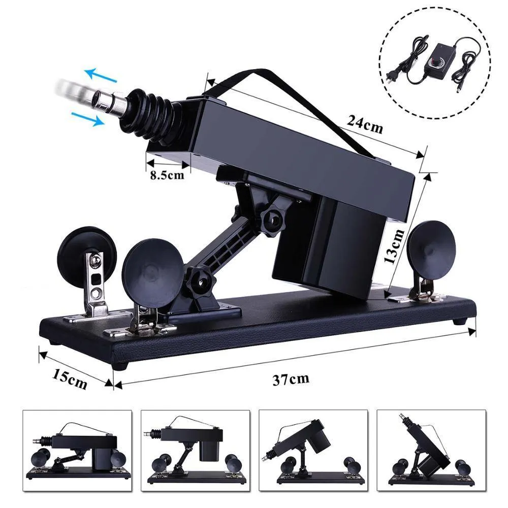 Sex Fucking Machine with a Dildo and Extension Rod