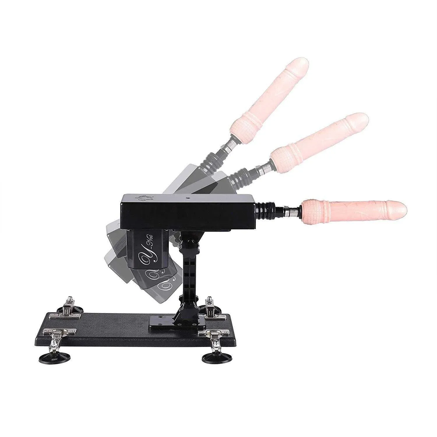 Sex Fucking Machine with a Dildo and Extension Rod