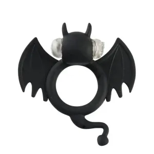 Shots Badbat Black Silicone Vibrating Cock Ring
