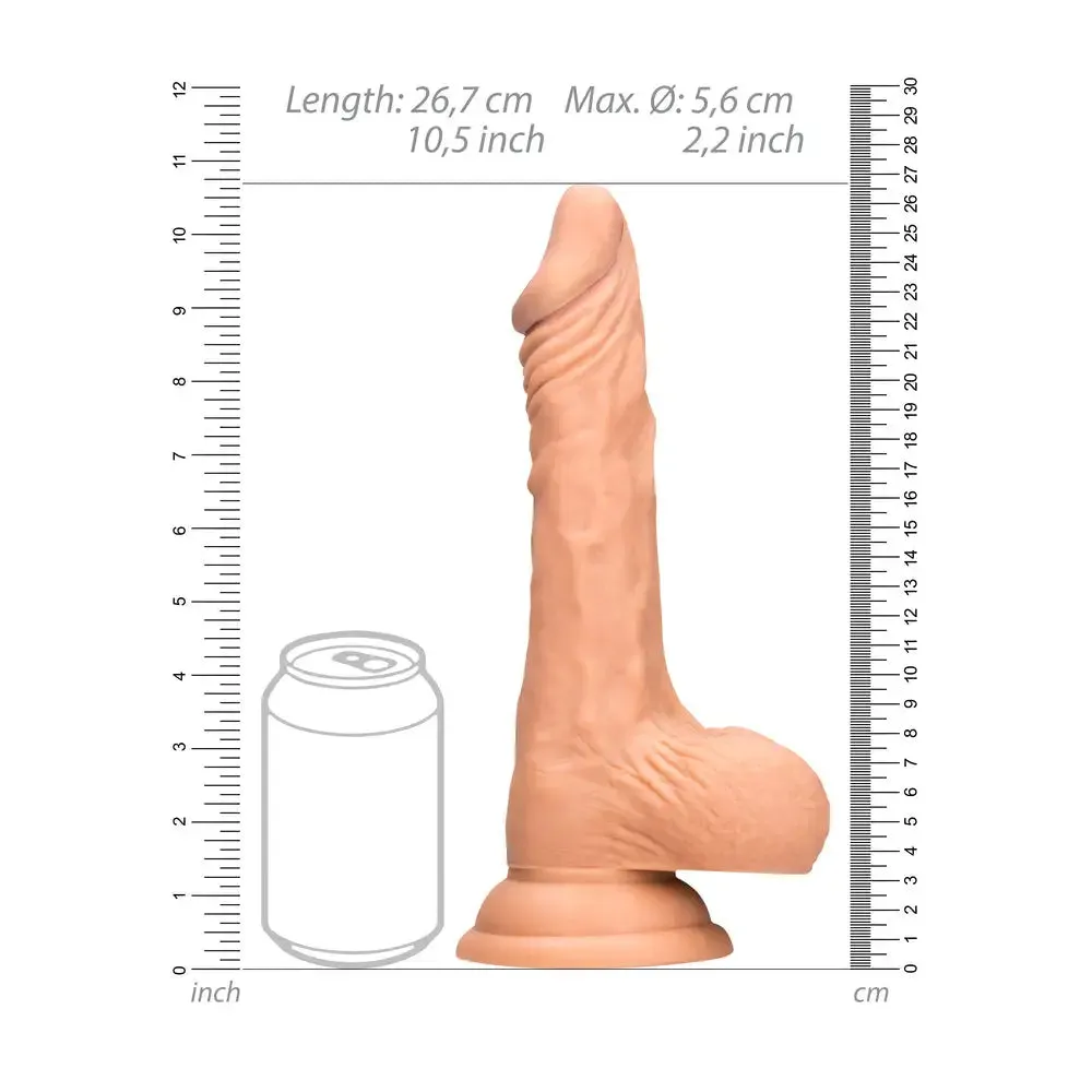 Shots Toys Rubber Flesh Pink Realistic Dildo with Suction Cup