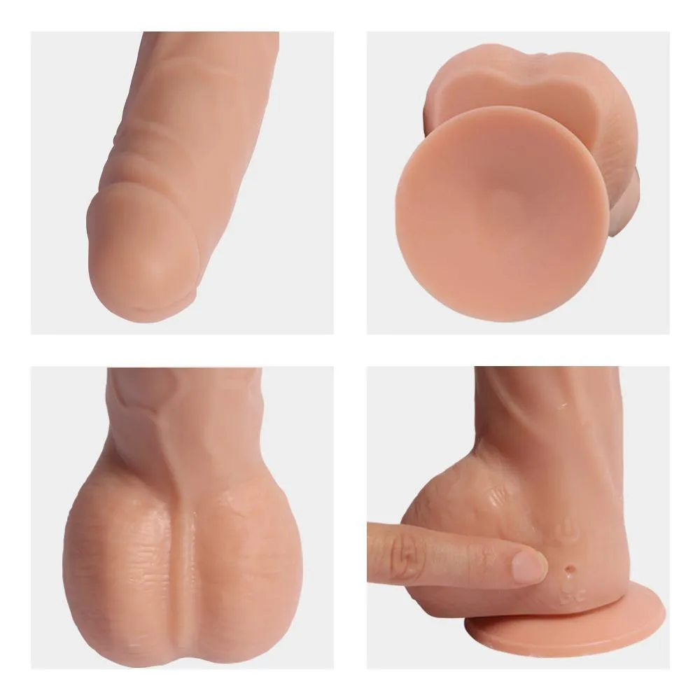 Silicone Rotating Dildo 10 Meters Remote Control Distance 20 Speeds Vibrating Dildo