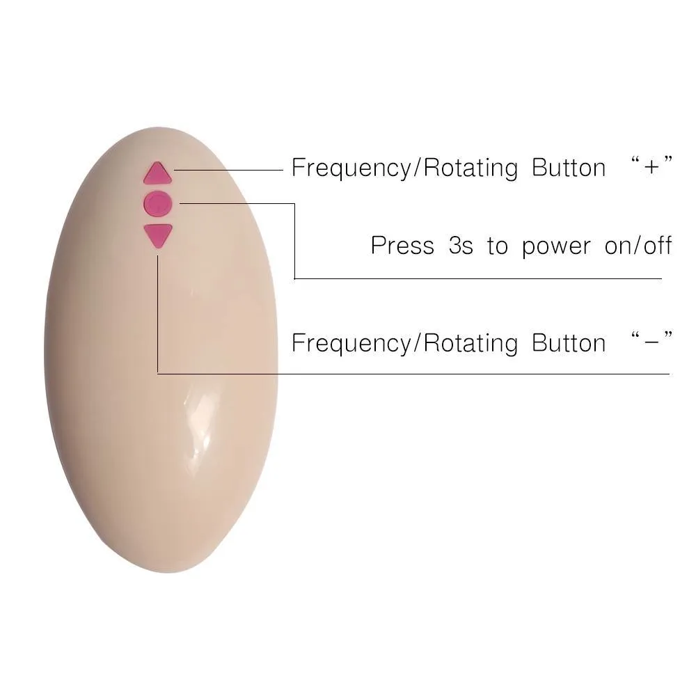 Silicone Rotating Dildo 10 Meters Remote Control Distance 20 Speeds Vibrating Dildo