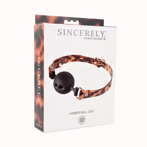 Sincerely. Sportsheets Amber Adjustable Silicone Breathable Ball Gag Tortoiseshell