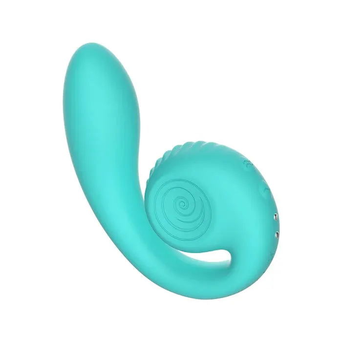 Snail Gizi Compact Ultra Powerful 2 Motor Dual Stimulating Vibrator - Blue