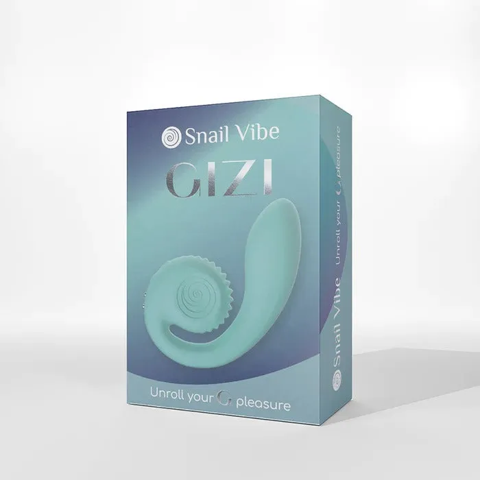 Snail Gizi Compact Ultra Powerful 2 Motor Dual Stimulating Vibrator - Blue