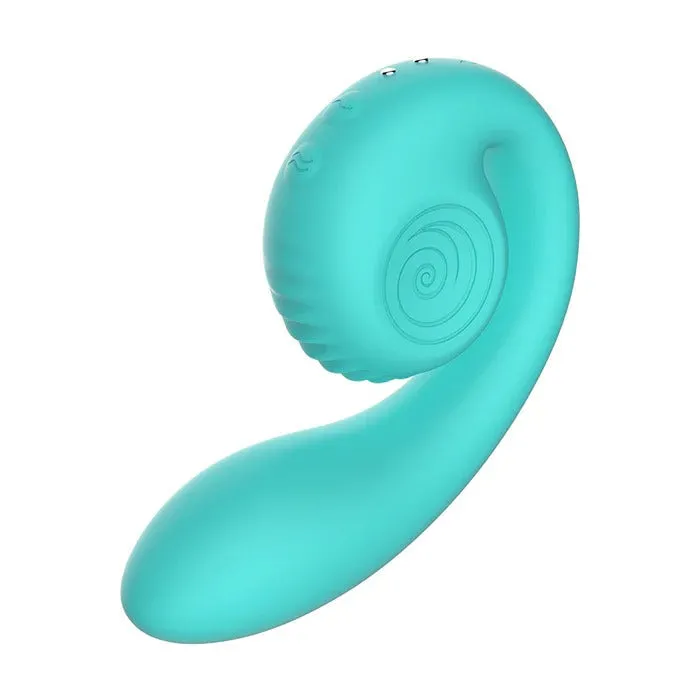 Snail Gizi Compact Ultra Powerful 2 Motor Dual Stimulating Vibrator - Blue