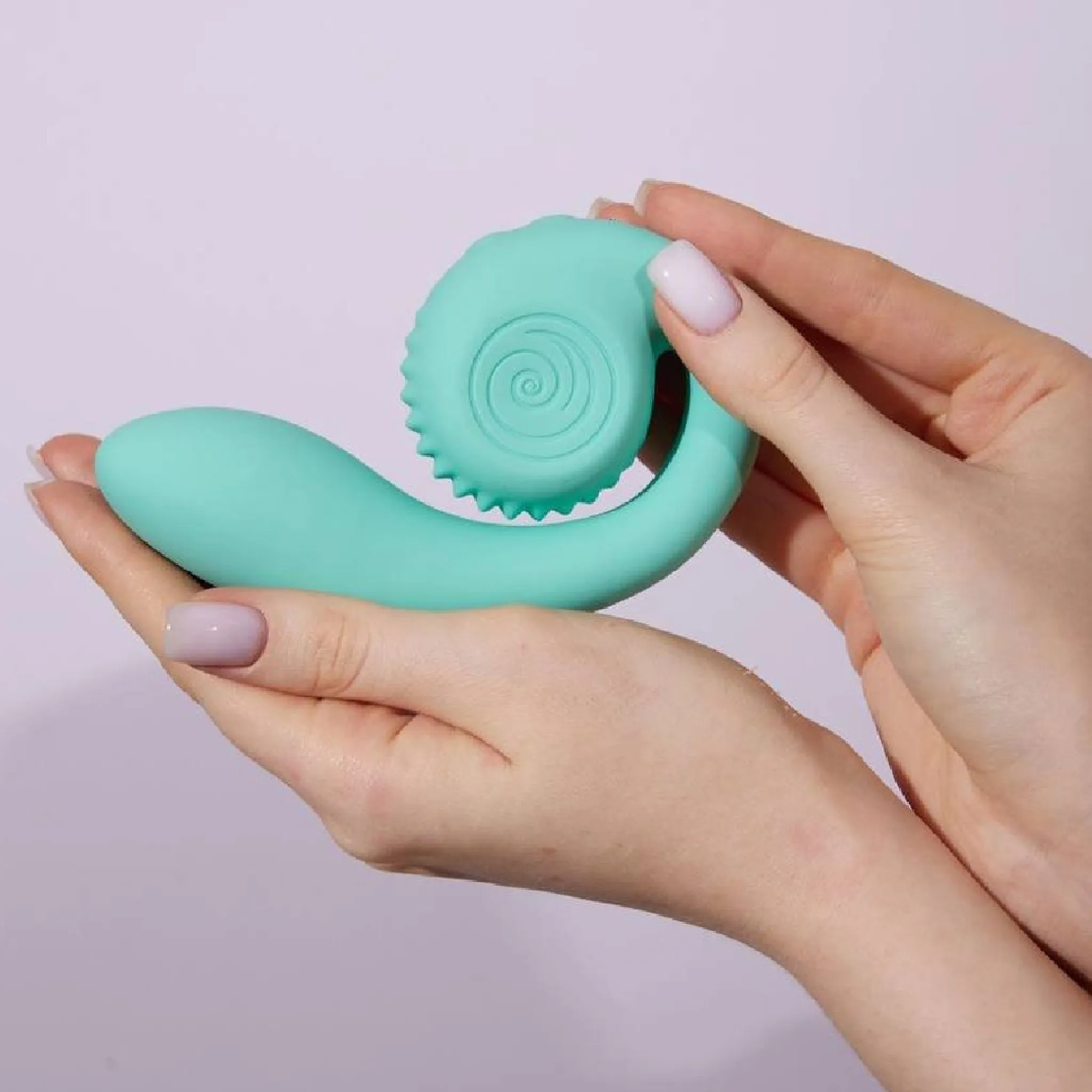 Snail Gizi Compact Ultra Powerful 2 Motor Dual Stimulating Vibrator - Blue