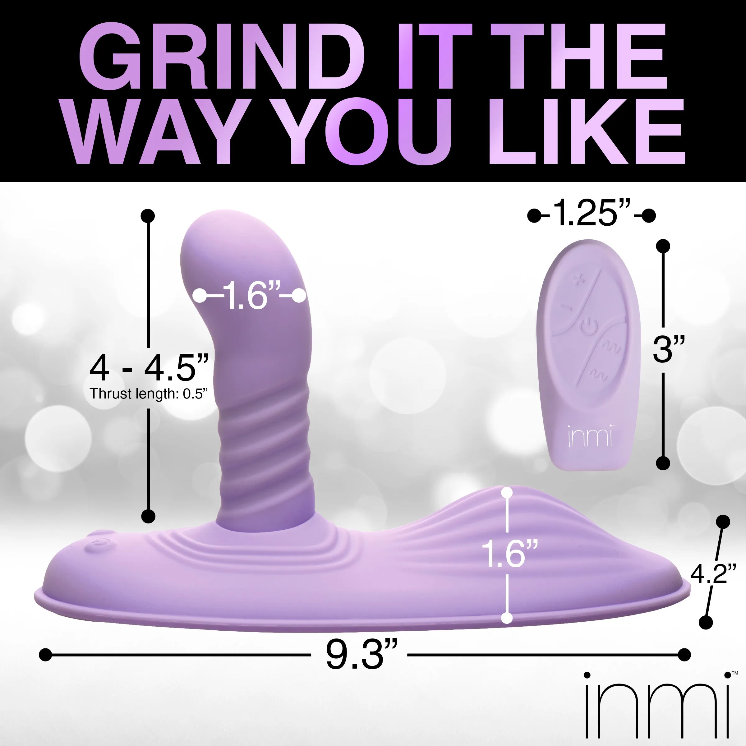 Spin N' Grind Thrusting And Vibrating Silicone Sex Grinder