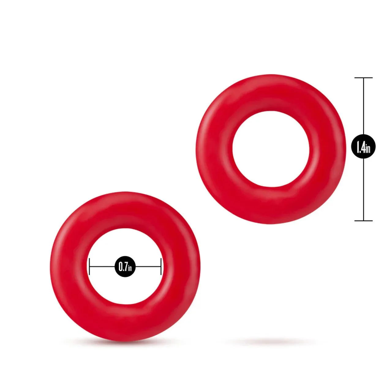 Stay Hard Donut Cock Rings 2pk by Blush Novelties