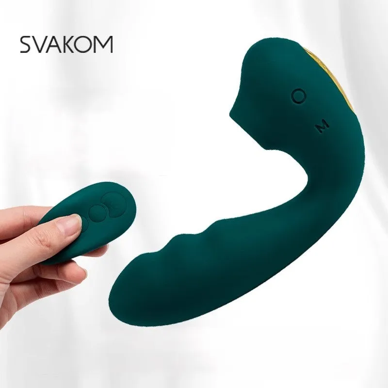 SVAKOM Tana G-Spot & Clitoral Suction Vibrator Remote Controlled