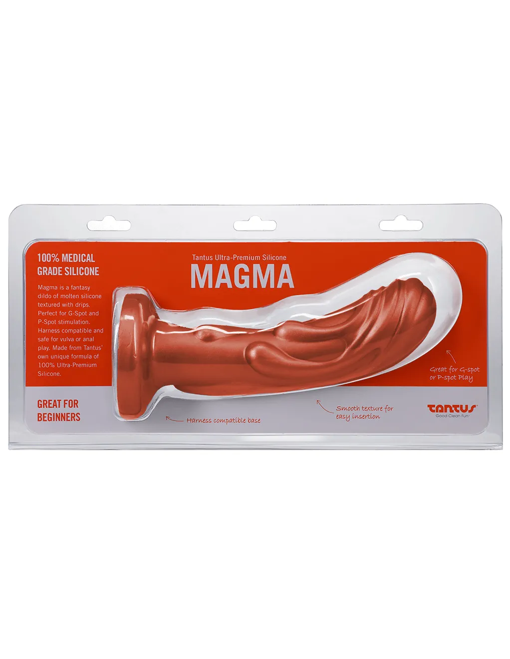 Tantus Magma Textured Silicone Dildo