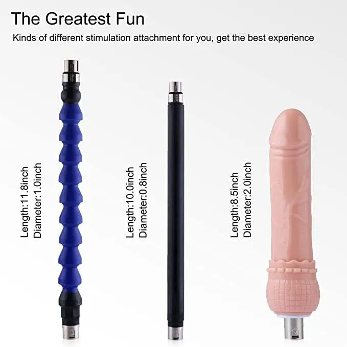 Thrusting Supermatic Sex Machine with 3 Attachment