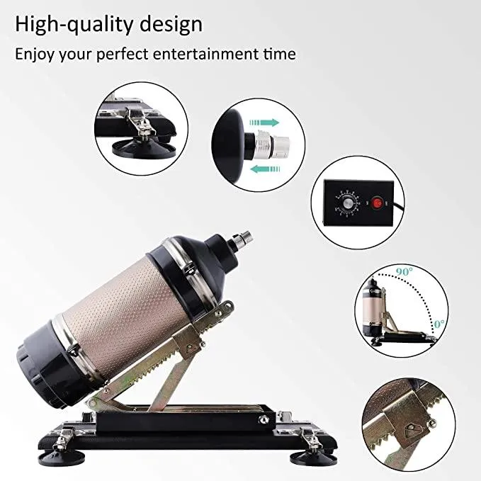 Thrusting Supermatic Sex Machine with 3 Attachment