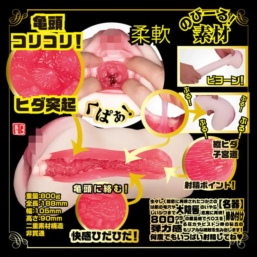 Utensil Race Tsukasa Aoi Realistic Feel Flesh Pink Masturbator
