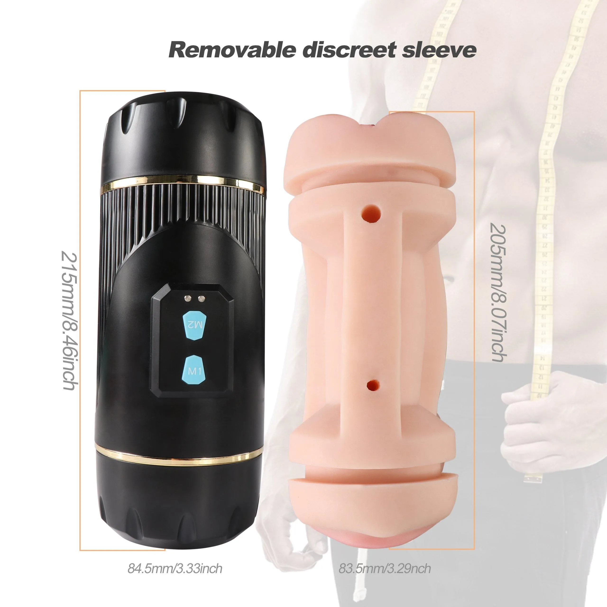 Vagina and Mouth Masturbator Double Sided Masturbation Stroker