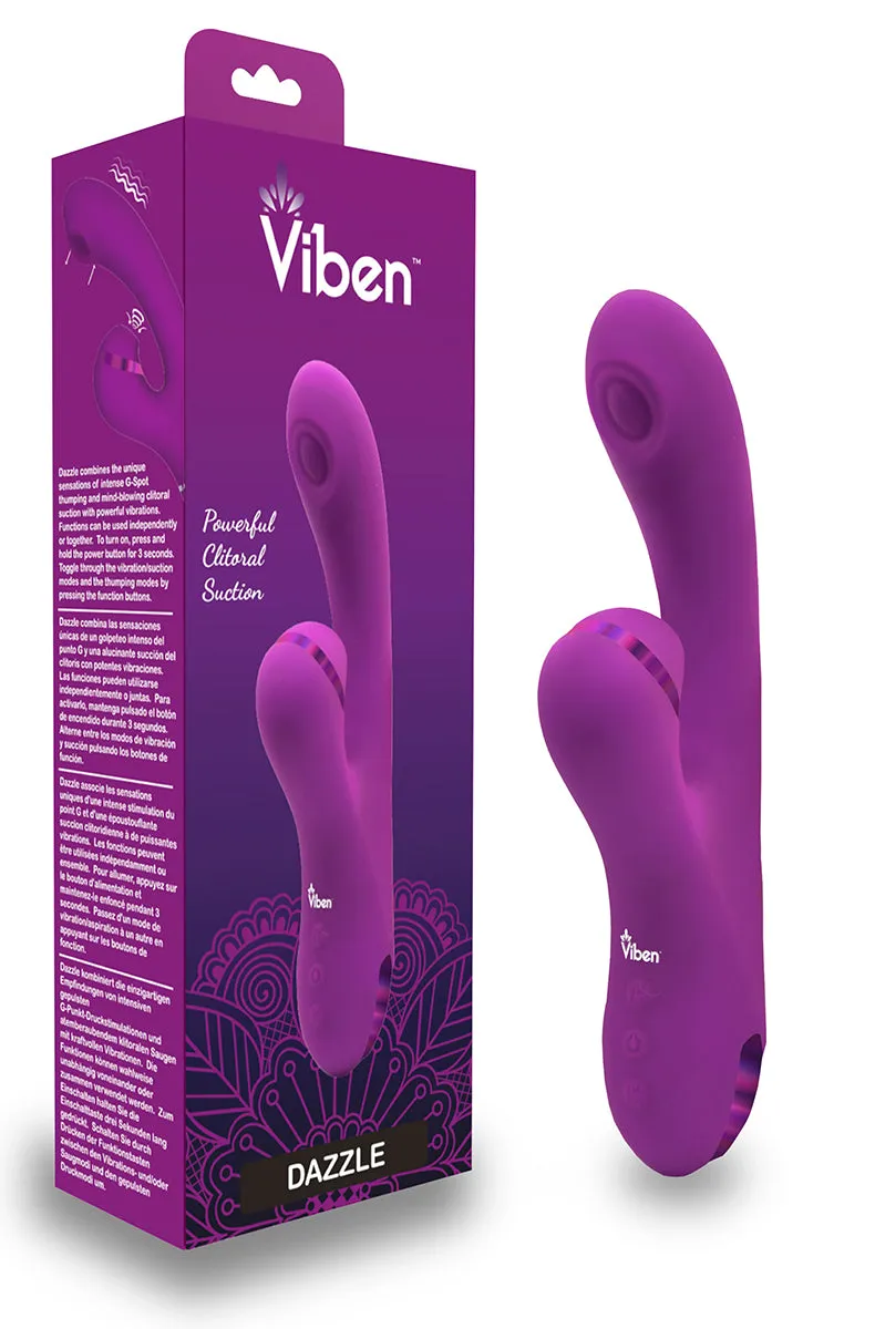 Viben Dazzle Thumping and Sucking Rabbit Vibrator