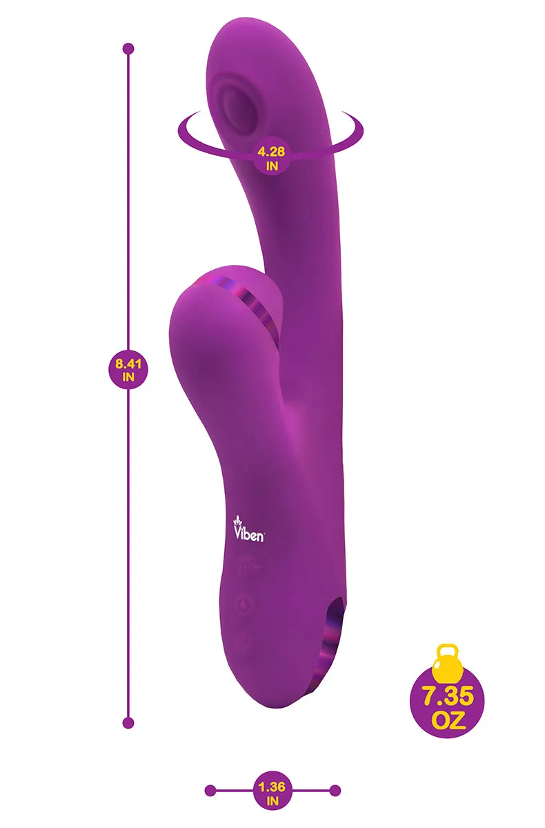Viben Dazzle Thumping and Sucking Rabbit Vibrator