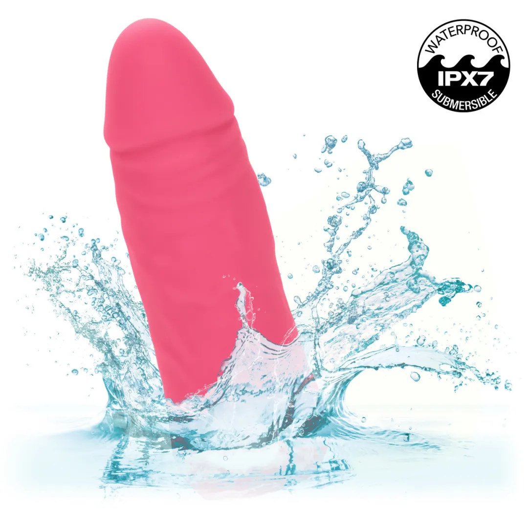 Vibrating Stud Mini Cock Shaped Bullet Vibrator - Pink