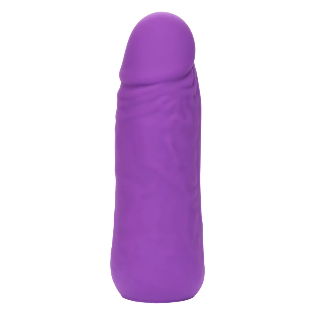 Vibrating Stud Mini Cock Shaped Bullet Vibrator - Purple