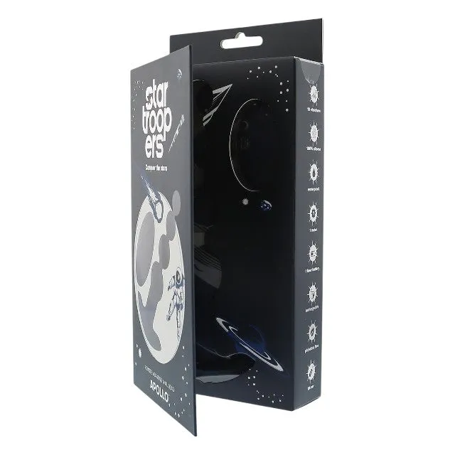 Vibrator anal DREAMTOYS Startroopers Apollo. control prin telecomandă. 10 funcții de vibrație. rezistent la apă IPX6. albastru