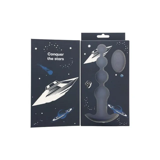 Vibrator anal DREAMTOYS Startroopers Apollo. control prin telecomandă. 10 funcții de vibrație. rezistent la apă IPX6. albastru