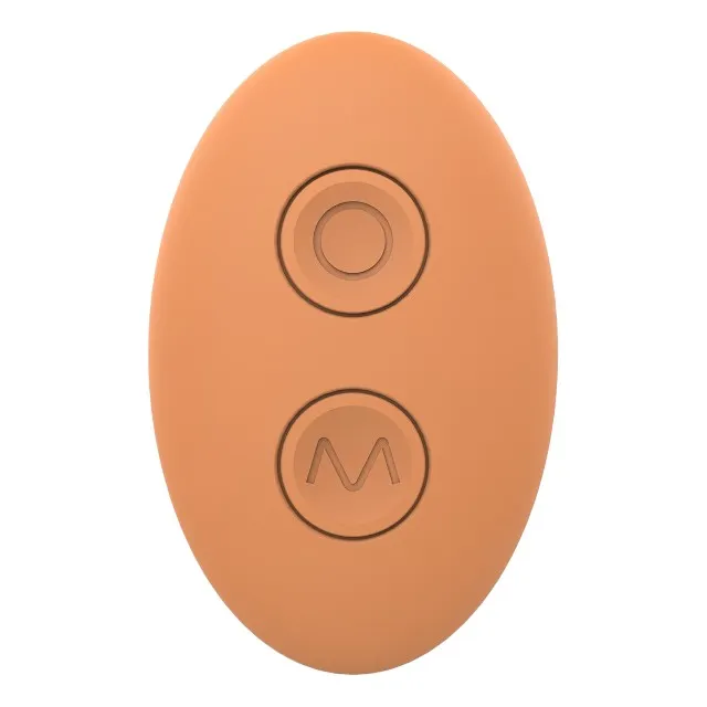 Vibrator dublu DREAMTOYS Glam Couples Vibrator. control prin telecomandă. 7 funcții de vibrație. culoare portocaliu