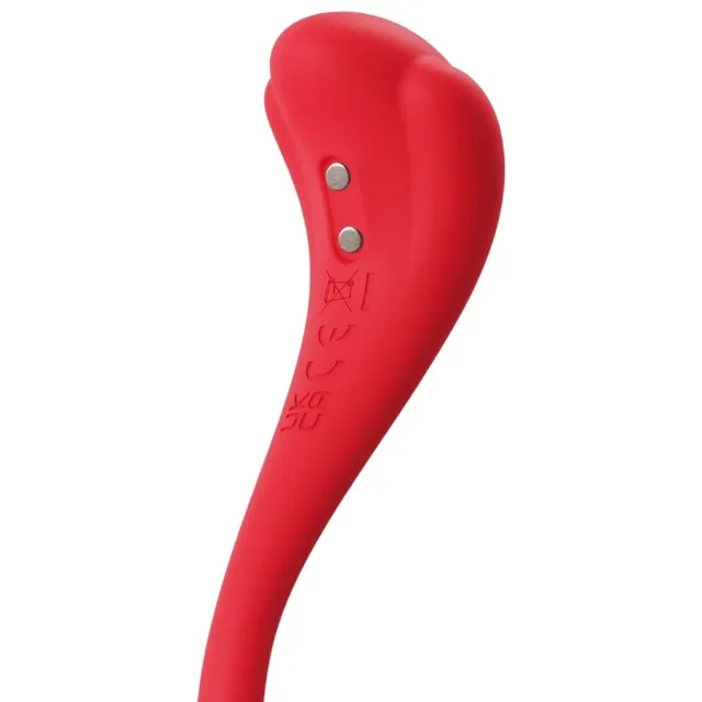 Vibrator dublu SVAKOM Phoenix Neo 2. cu control prin aplicație. 11 funcții de vibrație. funcție interactivă cu camera web. roșu