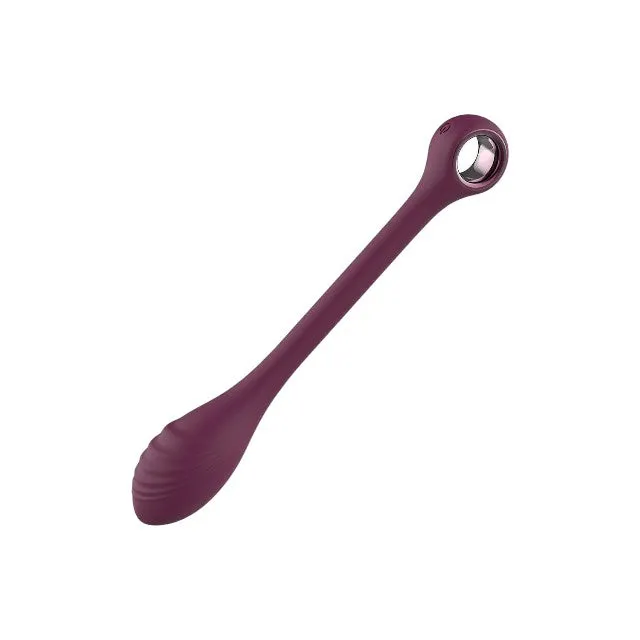Vibrator flexibil DREAMTOYS Glam Bendable G-Spot. pentru stimularea punctului G. 7 funcții de vibrație. lungime 22 cm. mov