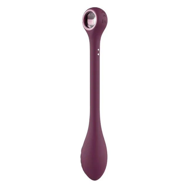 Vibrator flexibil DREAMTOYS Glam Bendable G-Spot. pentru stimularea punctului G. 7 funcții de vibrație. lungime 22 cm. mov