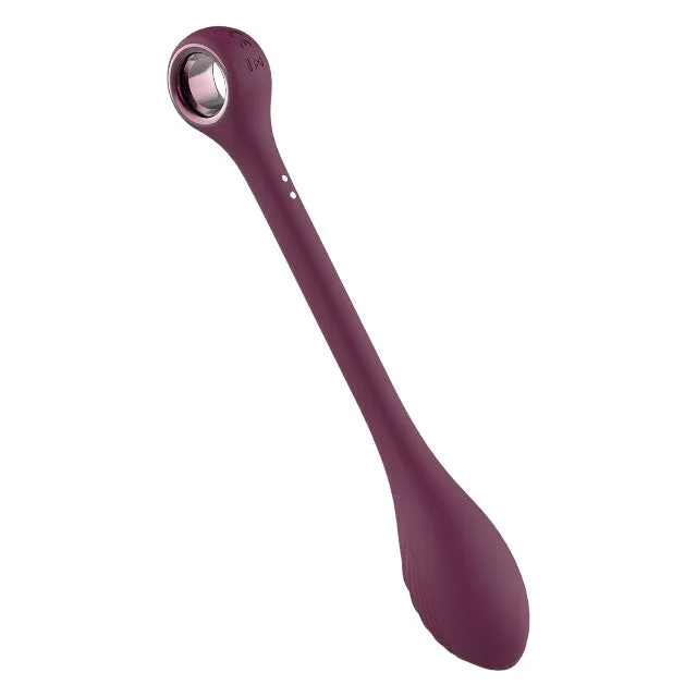 Vibrator flexibil DREAMTOYS Glam Bendable G-Spot. pentru stimularea punctului G. 7 funcții de vibrație. lungime 22 cm. mov