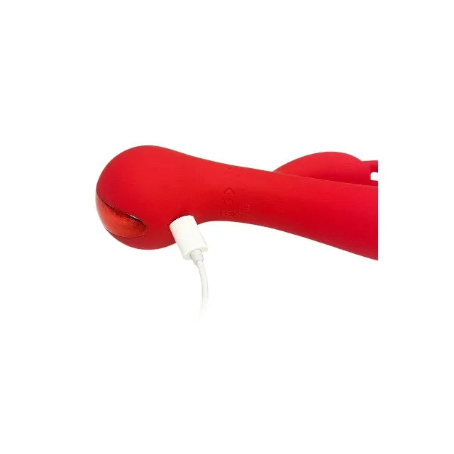 Vibrator rabbit DREAMTOYS Amour Camille. pentru stimularea clitorisului și punctului G. 10 funcții de vibrație. roșu