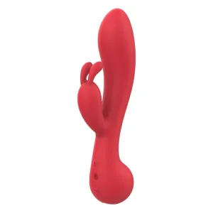 Vibrator rabbit DREAMTOYS Amour Camille. pentru stimularea clitorisului și punctului G. 10 funcții de vibrație. roșu