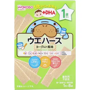 Wakodo - Baby Snacks   DHA Wafer Yogurt Flavor 1 piece x 8 bags