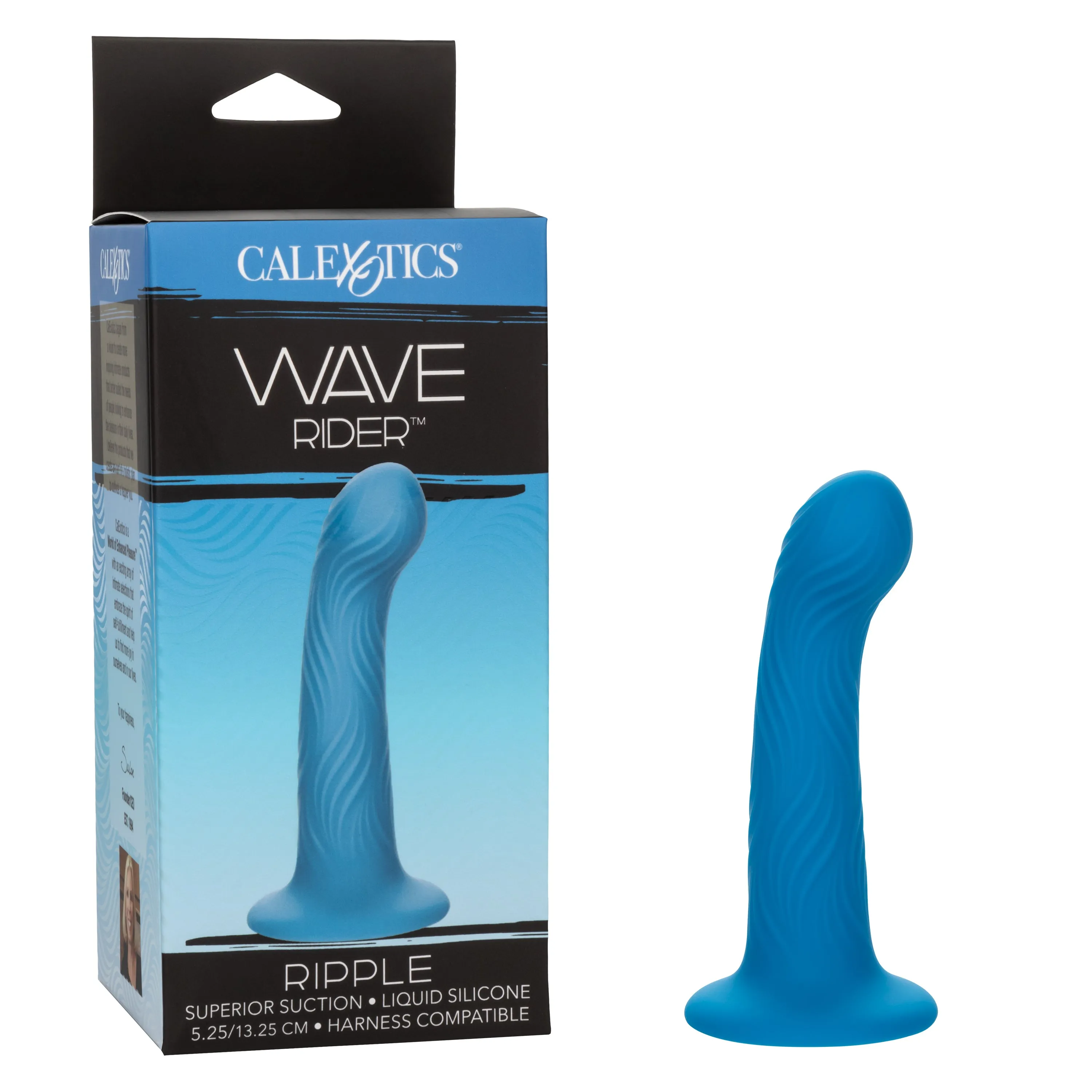 Wave Rider Ripple First Time G-Spot and Prostate Silicone Dildo
