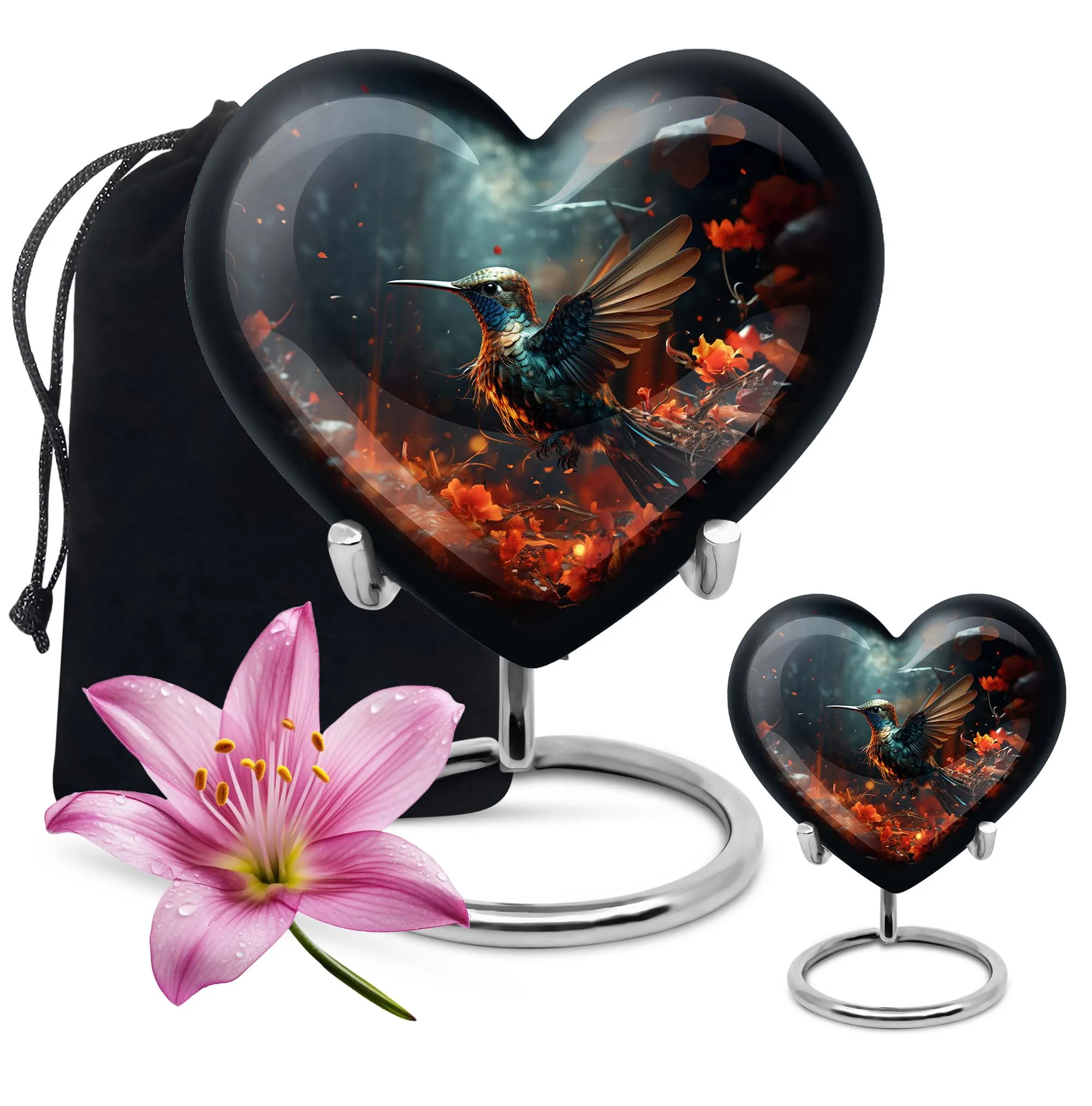 Whispering Wings - Hummingbird Commemorative Cremation Urn,