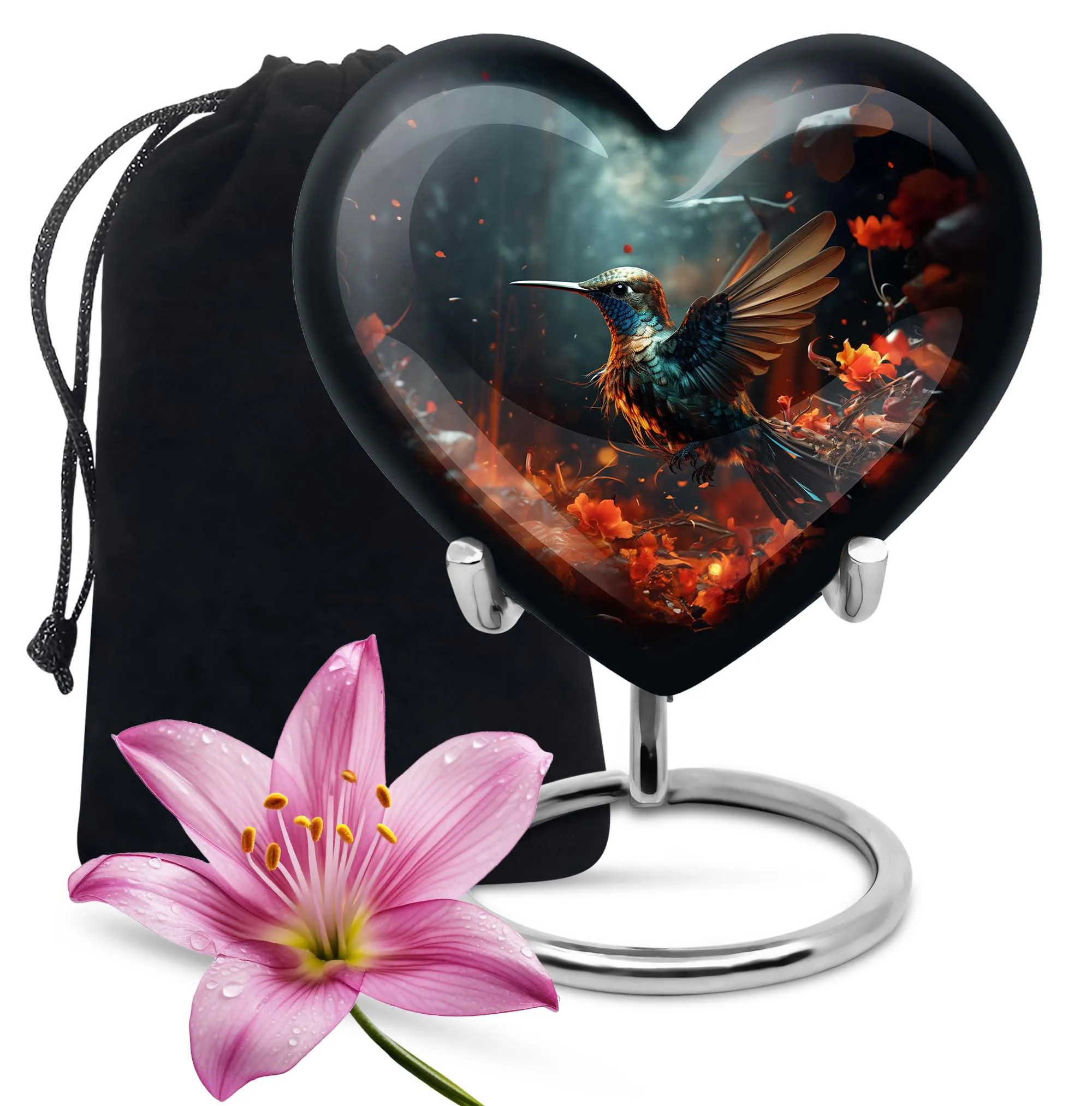 Whispering Wings - Hummingbird Commemorative Cremation Urn,