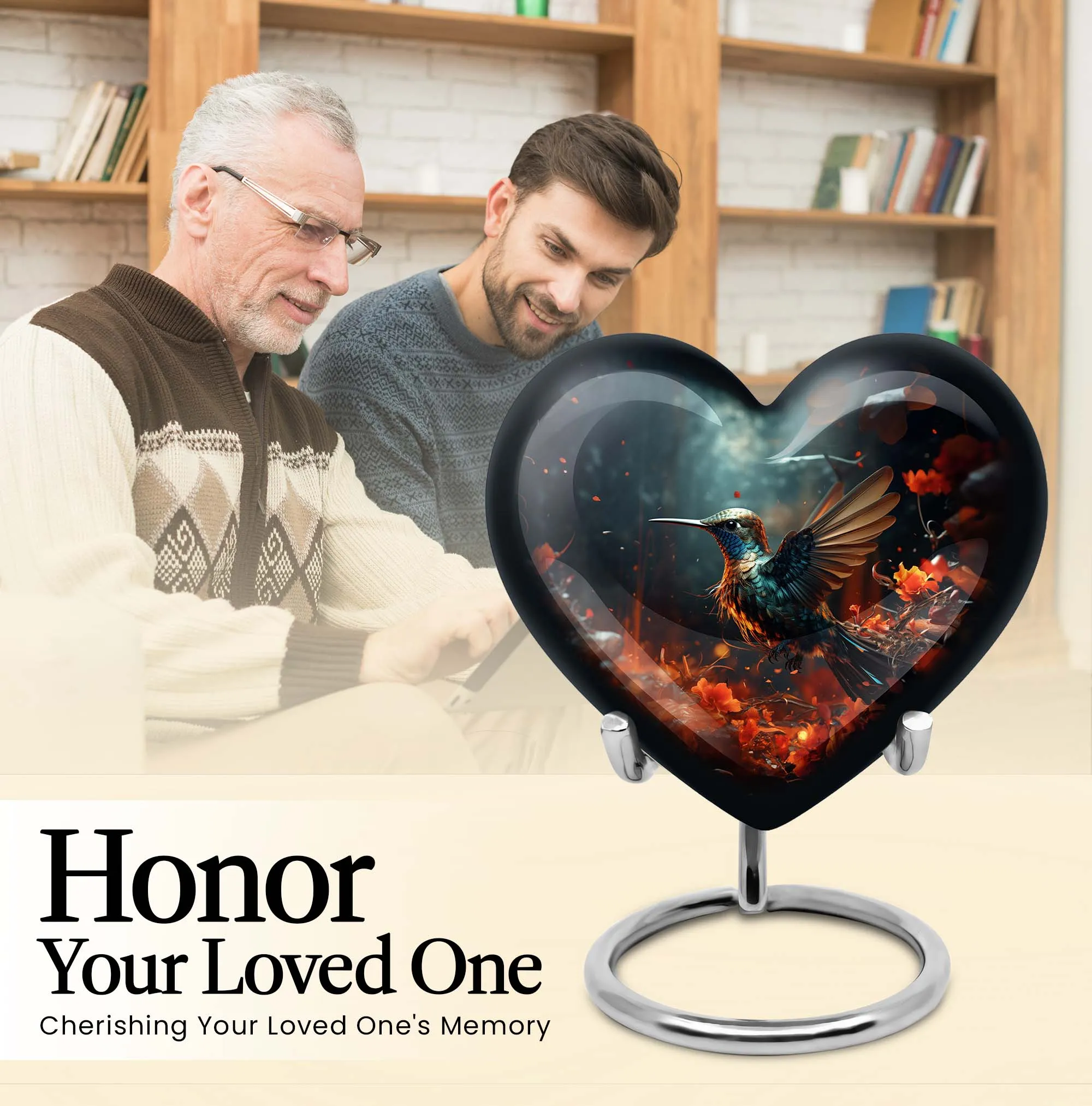Whispering Wings - Hummingbird Commemorative Cremation Urn,